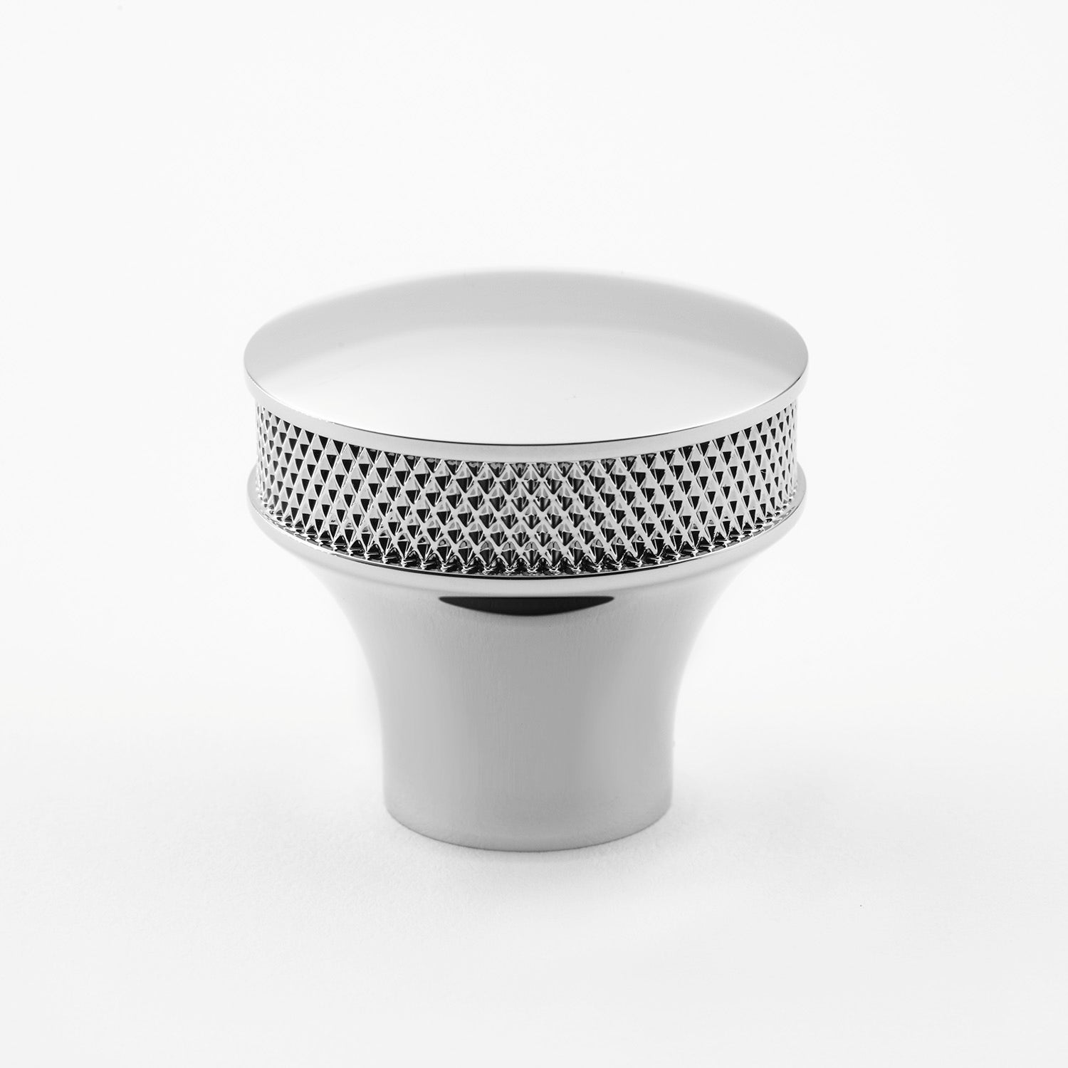 polished chrome knob