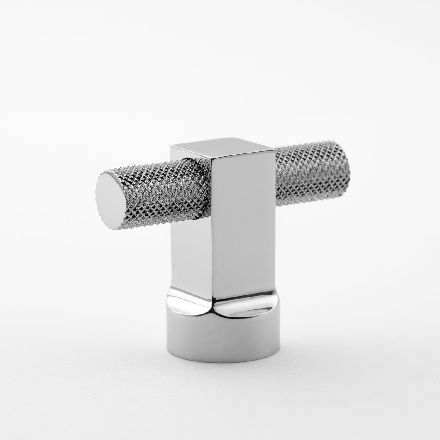 polished chrome knob