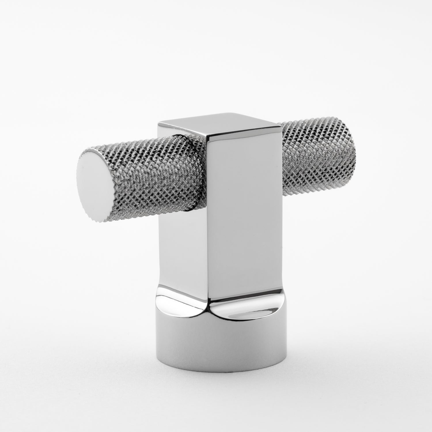 polished chrome knob