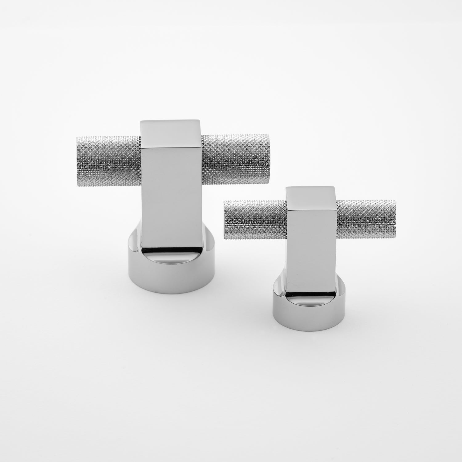 polished chrome knob