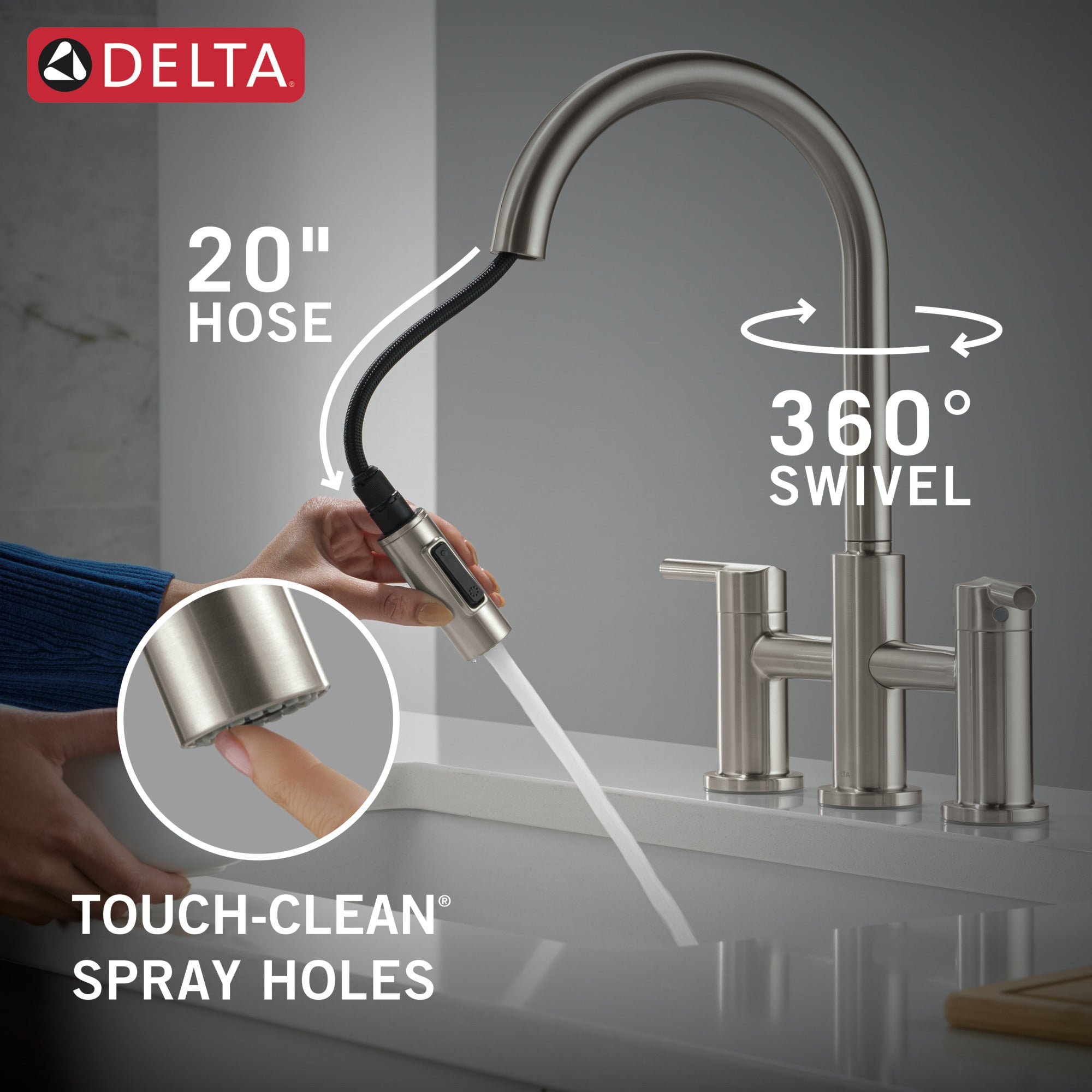 stainless kitchen faucet