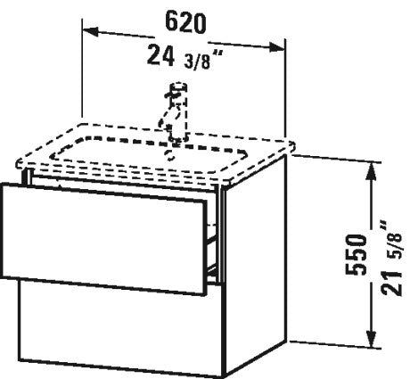 white drawing wallmount drawer