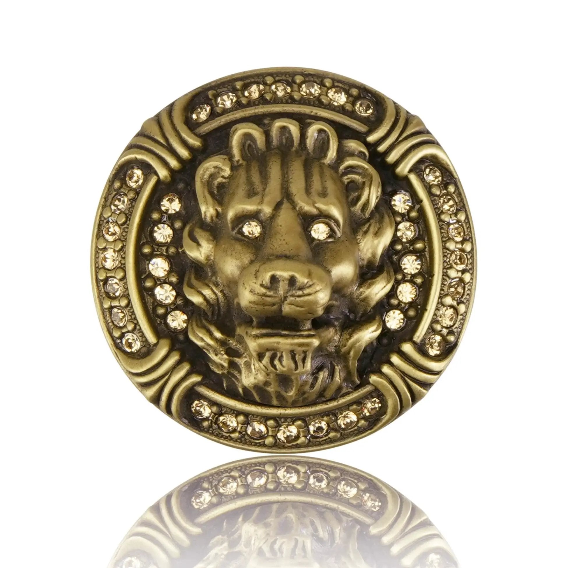 burnish brass knob