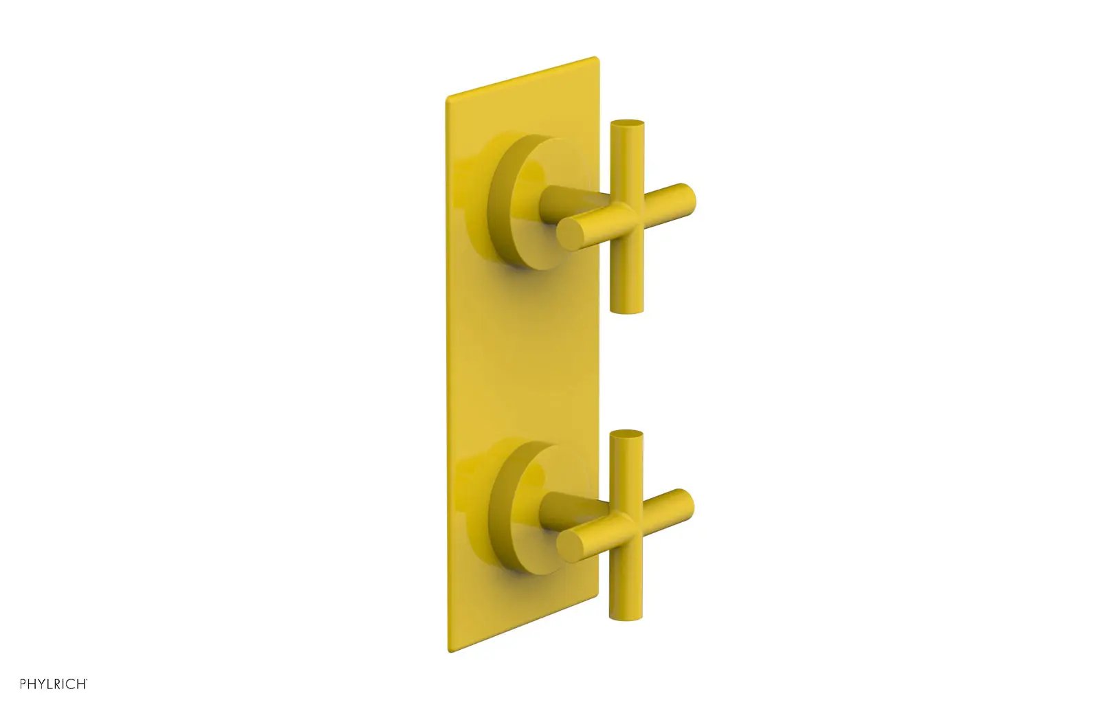 Phylrich TRANSITION 1/2" Thermostatic Valve with Volume Control or Diverter, Cross Handles by Phylrich