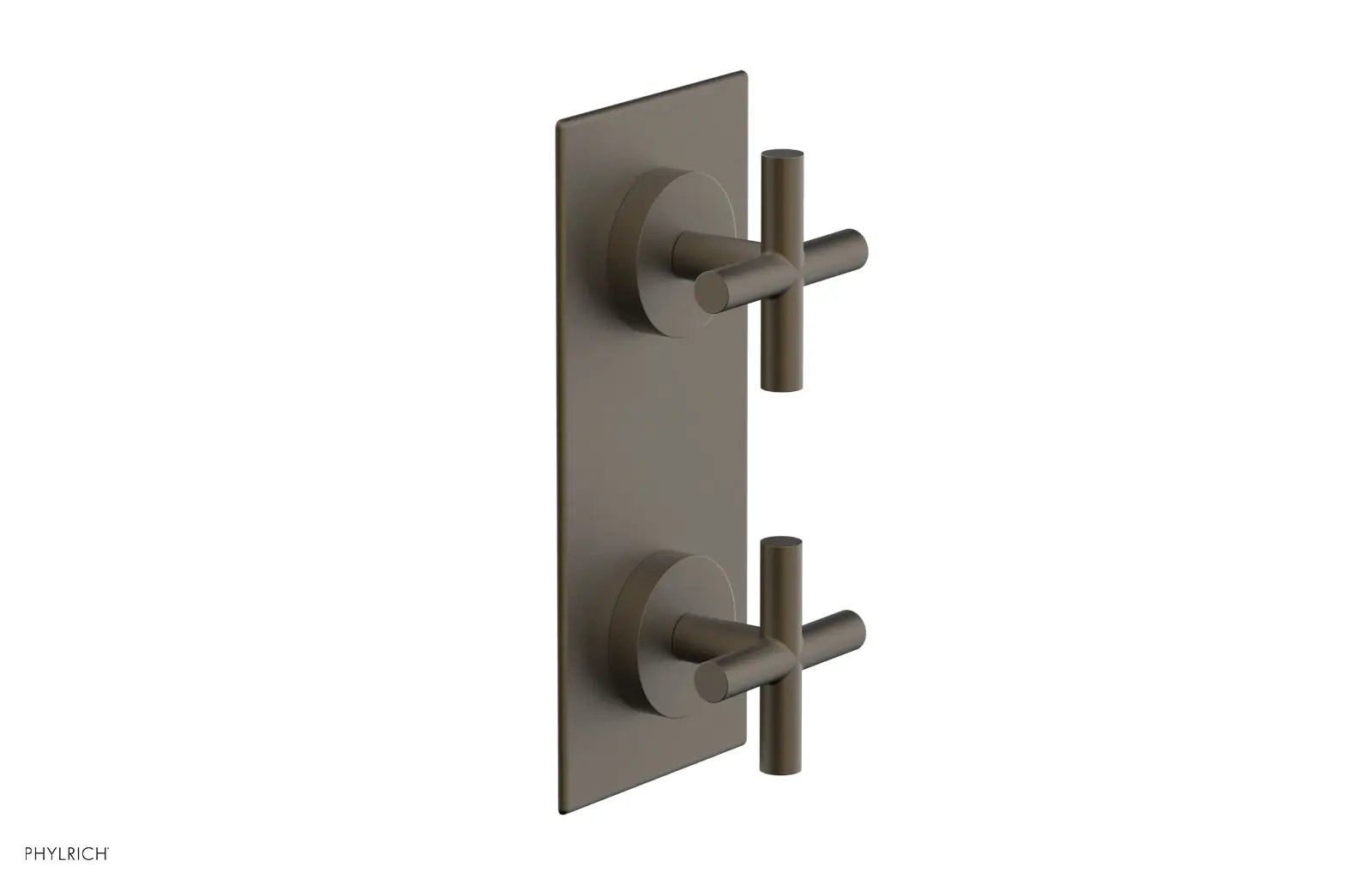 Phylrich TRANSITION 1/2" Thermostatic Valve with Volume Control or Diverter, Cross Handles by Phylrich