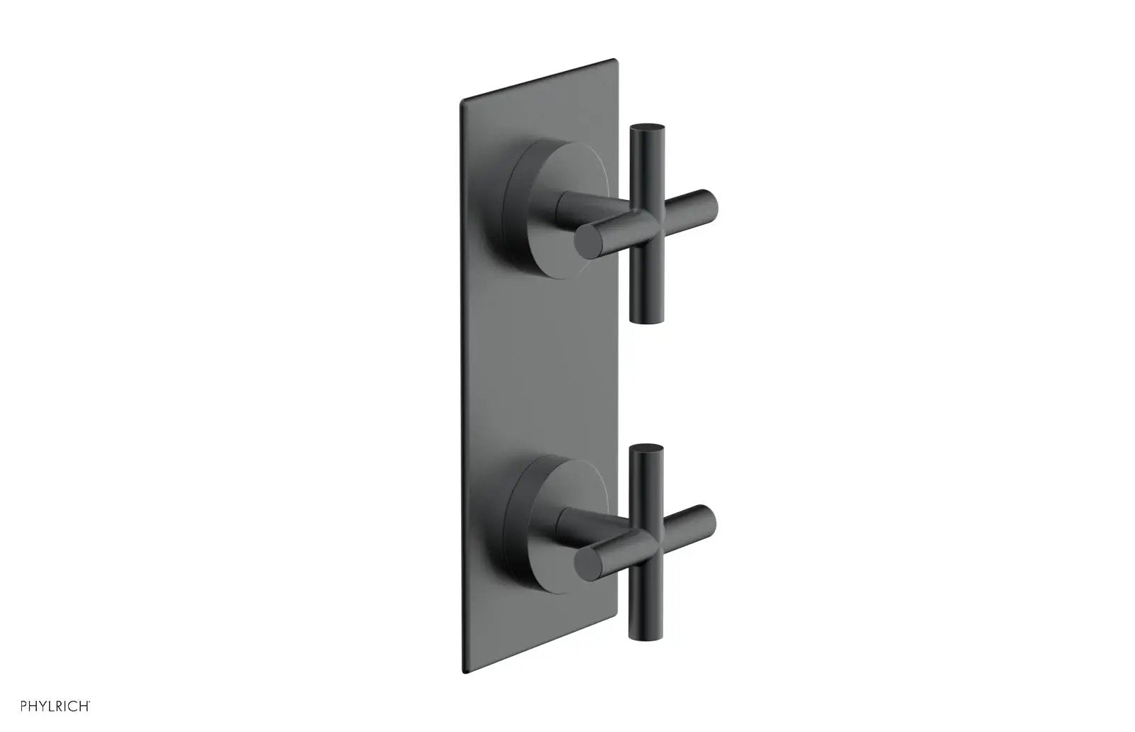 Phylrich TRANSITION 1/2" Thermostatic Valve with Volume Control or Diverter, Cross Handles by Phylrich