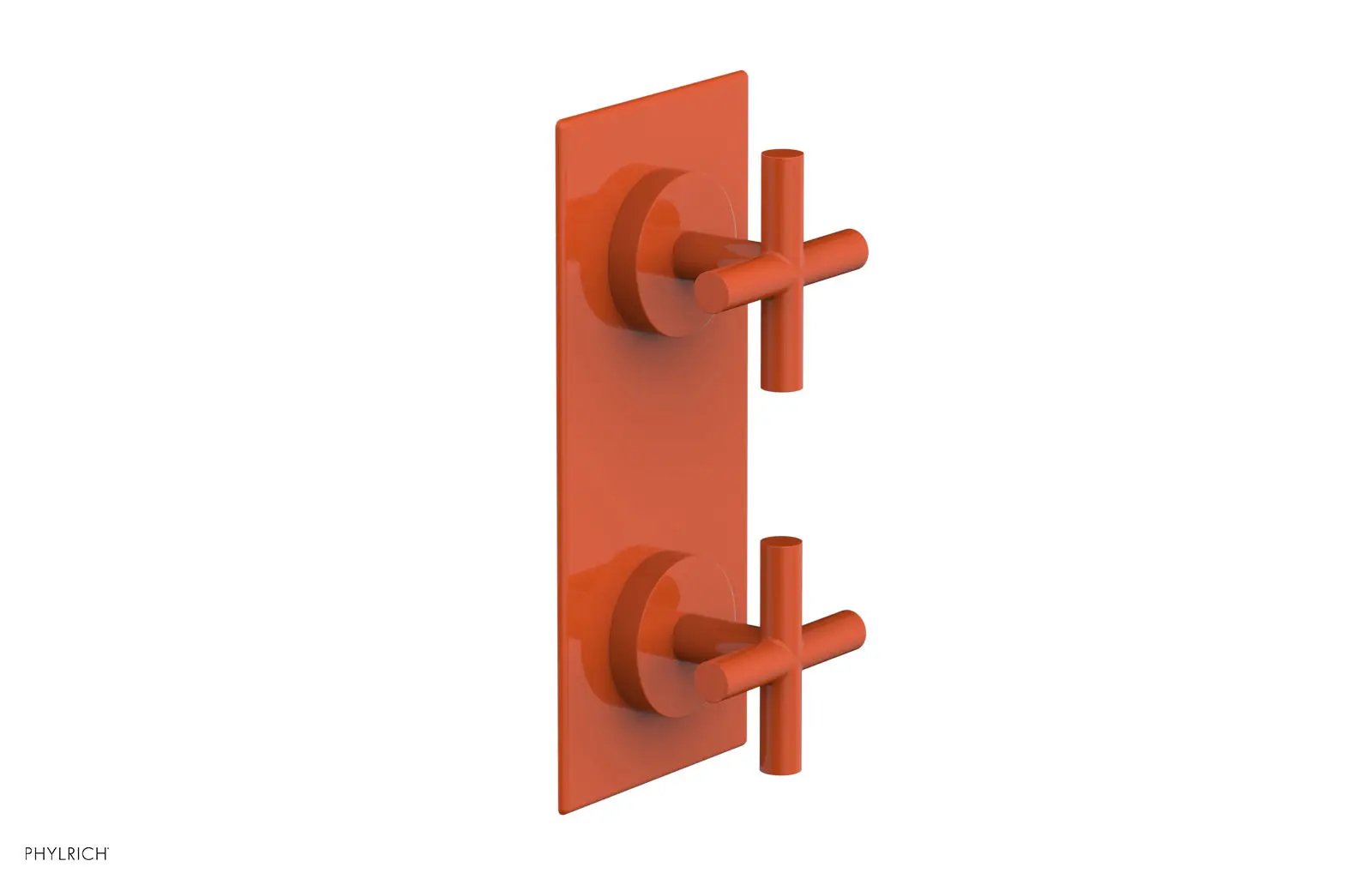 Phylrich TRANSITION 1/2" Thermostatic Valve with Volume Control or Diverter, Cross Handles by Phylrich