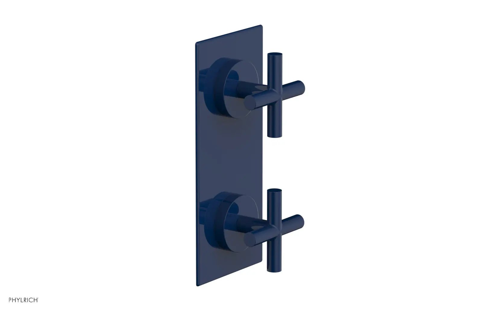 Phylrich TRANSITION 1/2" Thermostatic Valve with Volume Control or Diverter, Cross Handles by Phylrich