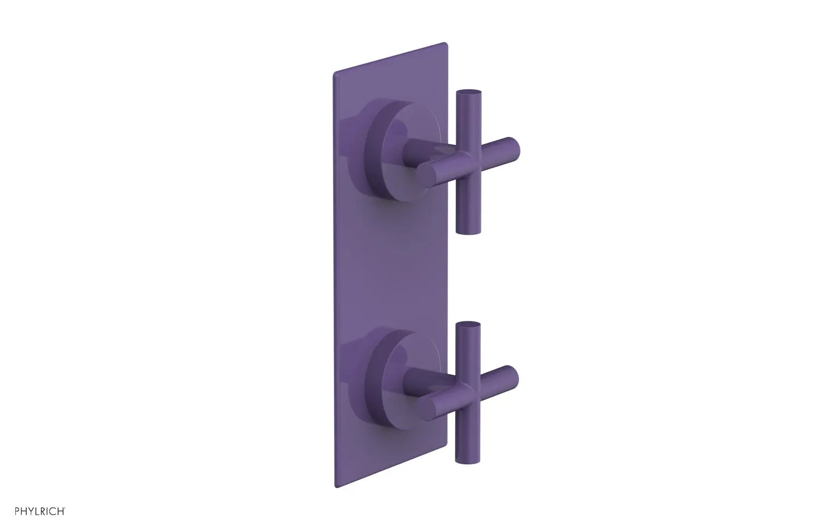 Phylrich TRANSITION 1/2" Thermostatic Valve with Volume Control or Diverter, Cross Handles by Phylrich