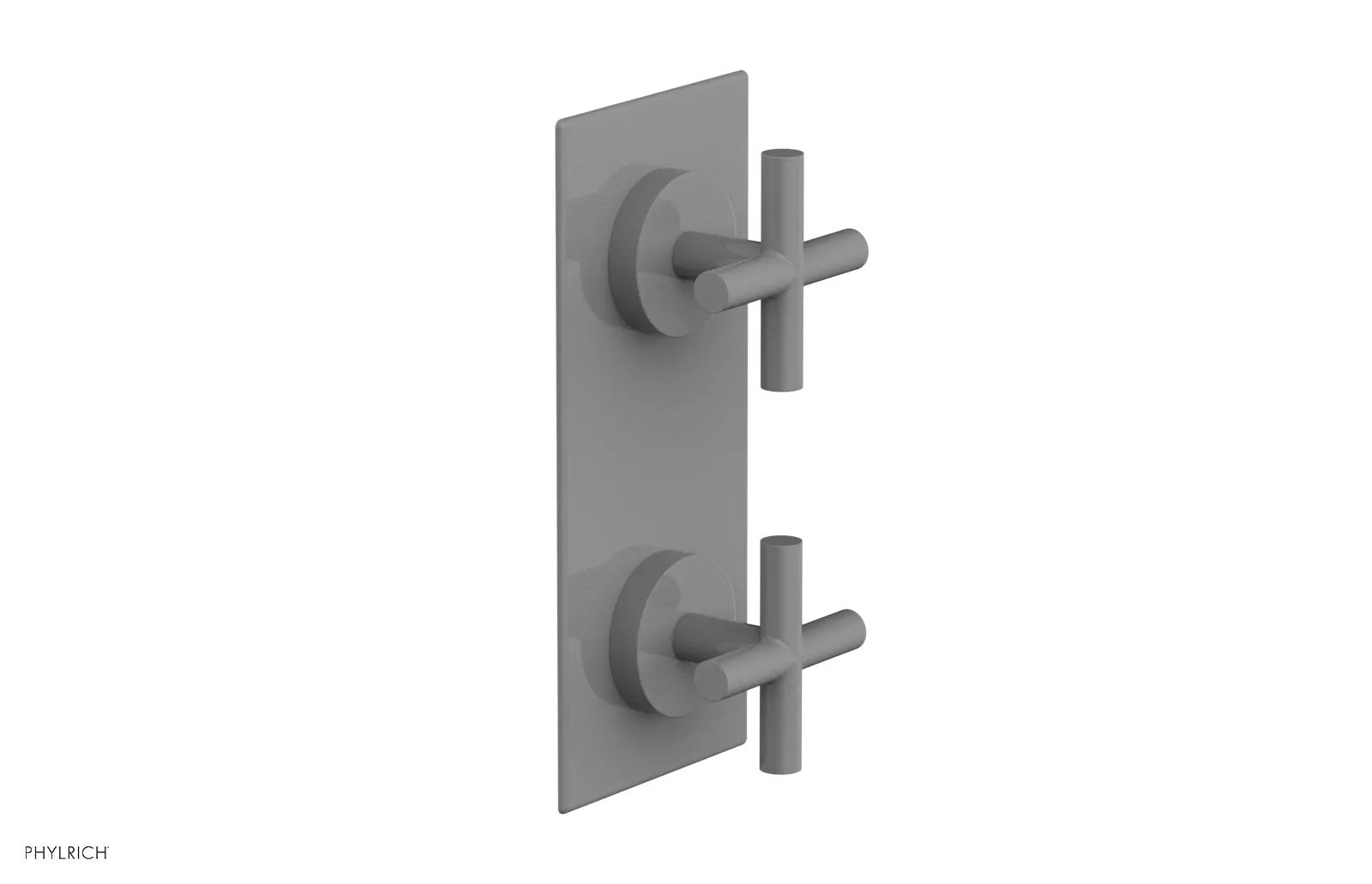 Phylrich TRANSITION 1/2" Thermostatic Valve with Volume Control or Diverter, Cross Handles by Phylrich