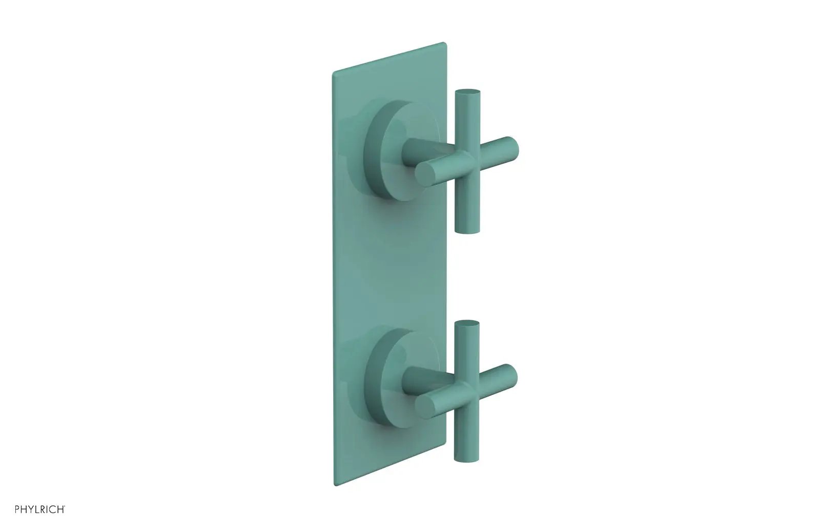 Phylrich TRANSITION 1/2" Thermostatic Valve with Volume Control or Diverter, Cross Handles by Phylrich