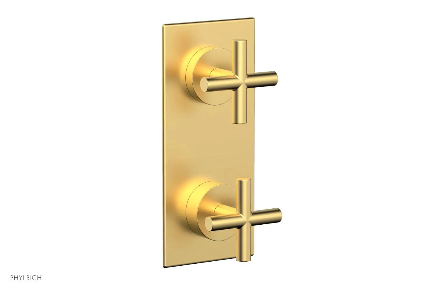 Phylrich TRANSITION 1/2" Thermostatic Valve with Volume Control or Diverter, Cross Handles by Phylrich