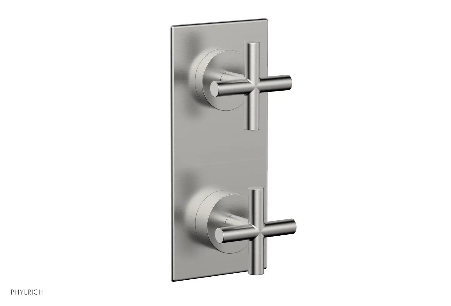 Phylrich TRANSITION 1/2" Thermostatic Valve with Volume Control or Diverter, Cross Handles by Phylrich