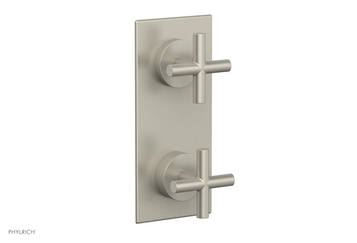 Phylrich TRANSITION 1/2" Thermostatic Valve with Volume Control or Diverter, Cross Handles by Phylrich