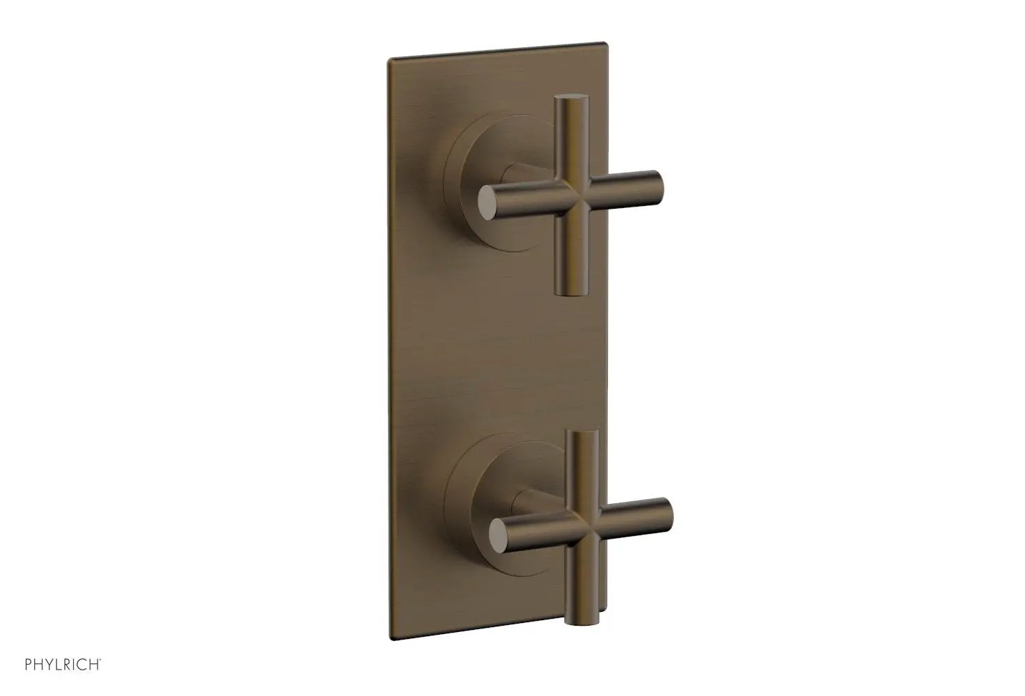 Phylrich TRANSITION 3/4" Thermostatic Valve with Volume Control or Diverter, Cross Handles by Phylrich
