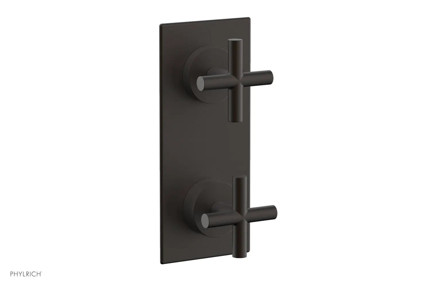 Phylrich TRANSITION 1/2" Thermostatic Valve with Volume Control or Diverter, Cross Handles by Phylrich