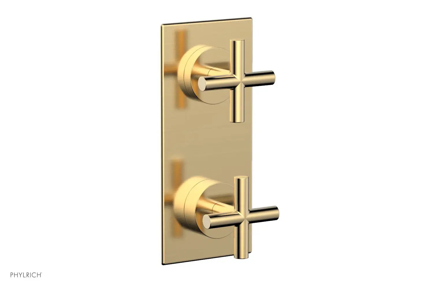 Phylrich TRANSITION 1/2" Thermostatic Valve with Volume Control or Diverter, Cross Handles by Phylrich