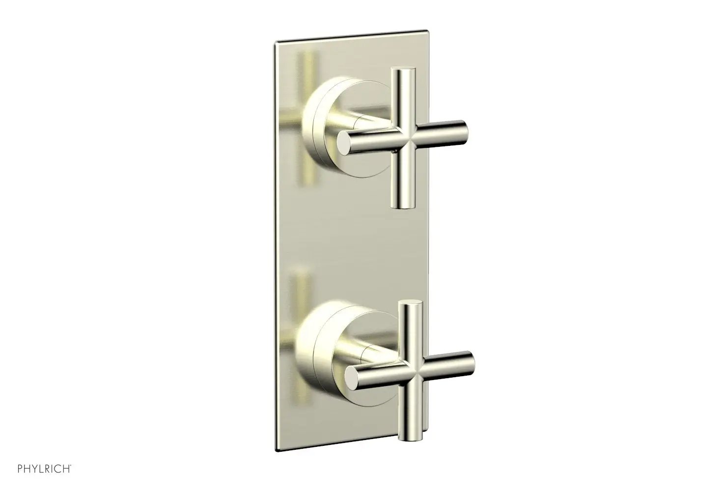 Phylrich TRANSITION 1/2" Thermostatic Valve with Volume Control or Diverter, Cross Handles by Phylrich