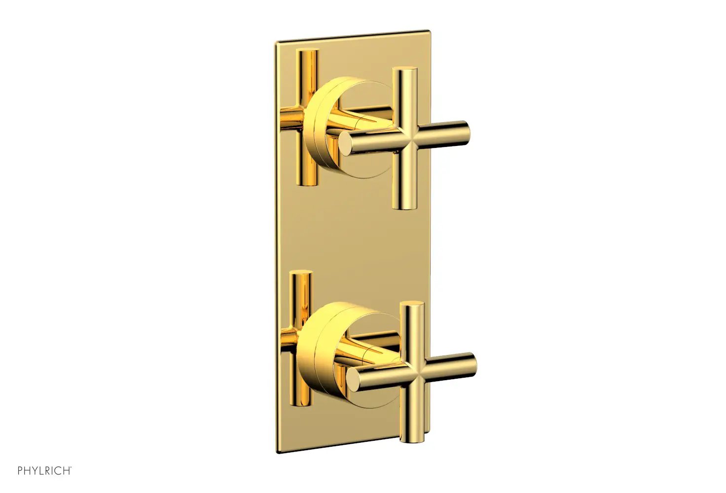 Phylrich TRANSITION 1/2" Thermostatic Valve with Volume Control or Diverter, Cross Handles by Phylrich