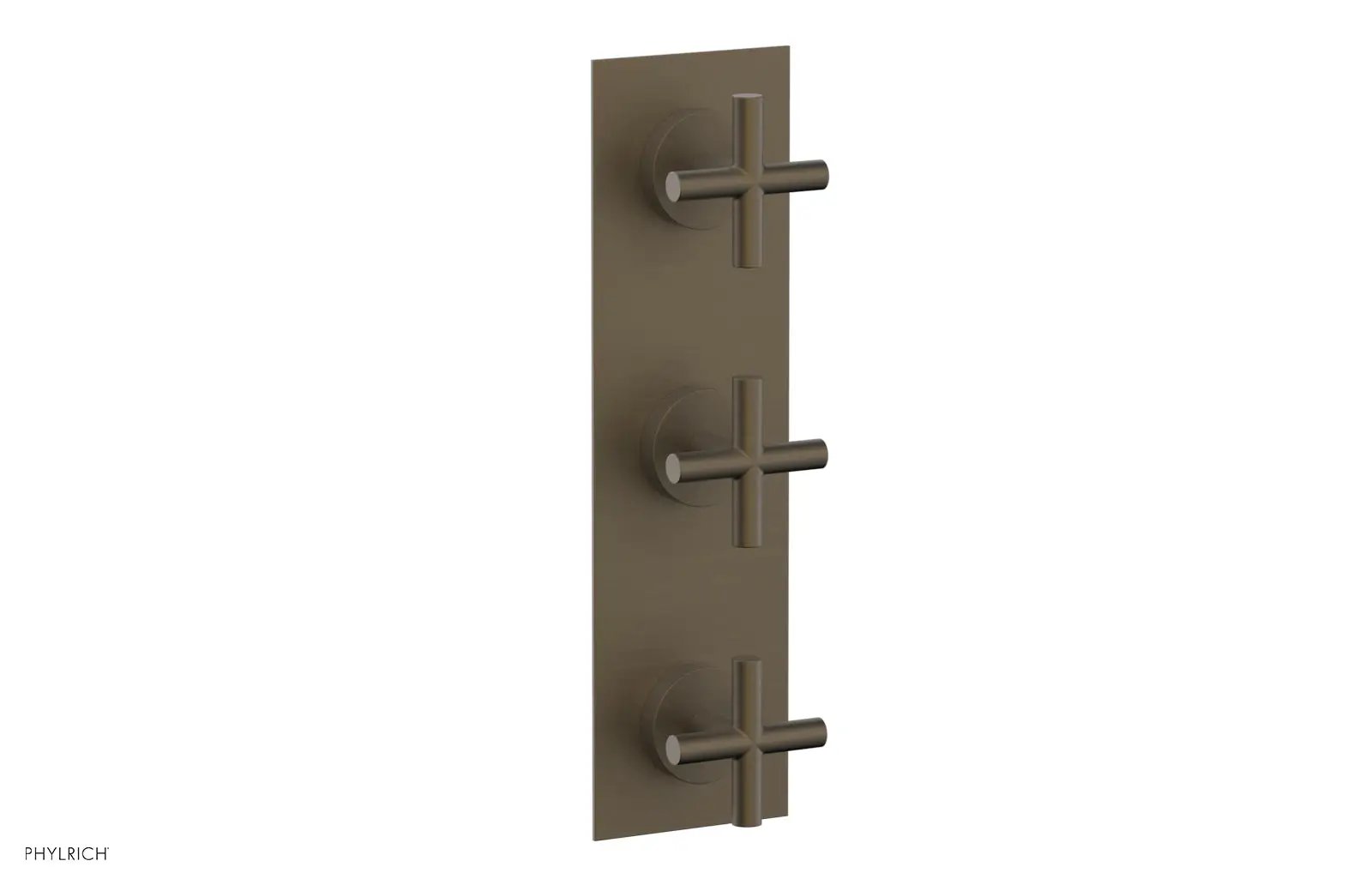 Phylrich TRANSITION 3/4" Thermostatic Valve with Two Volume Control, Cross Handles by Phylrich