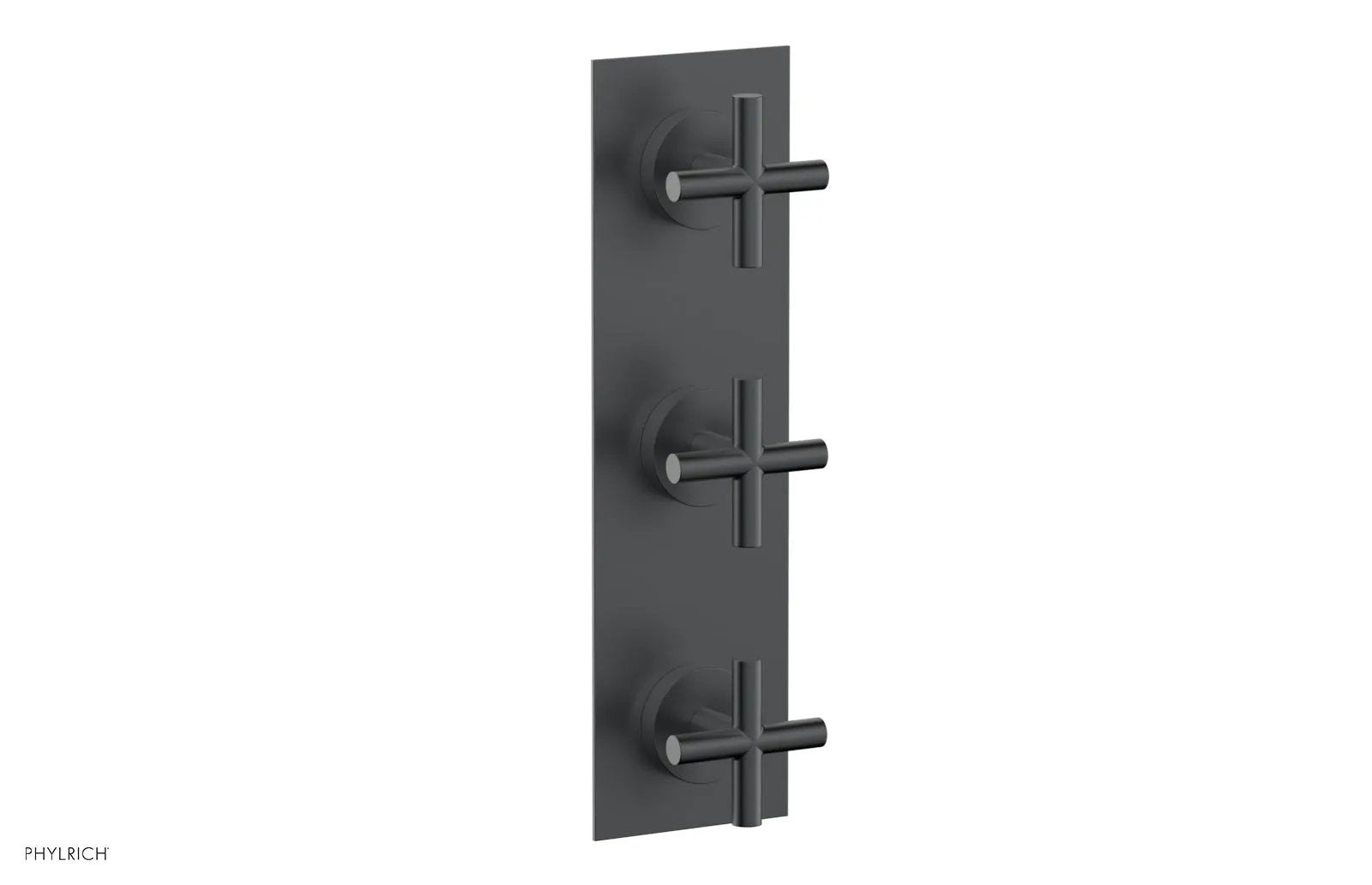 Phylrich TRANSITION 3/4" Thermostatic Valve with Two Volume Control, Cross Handles by Phylrich