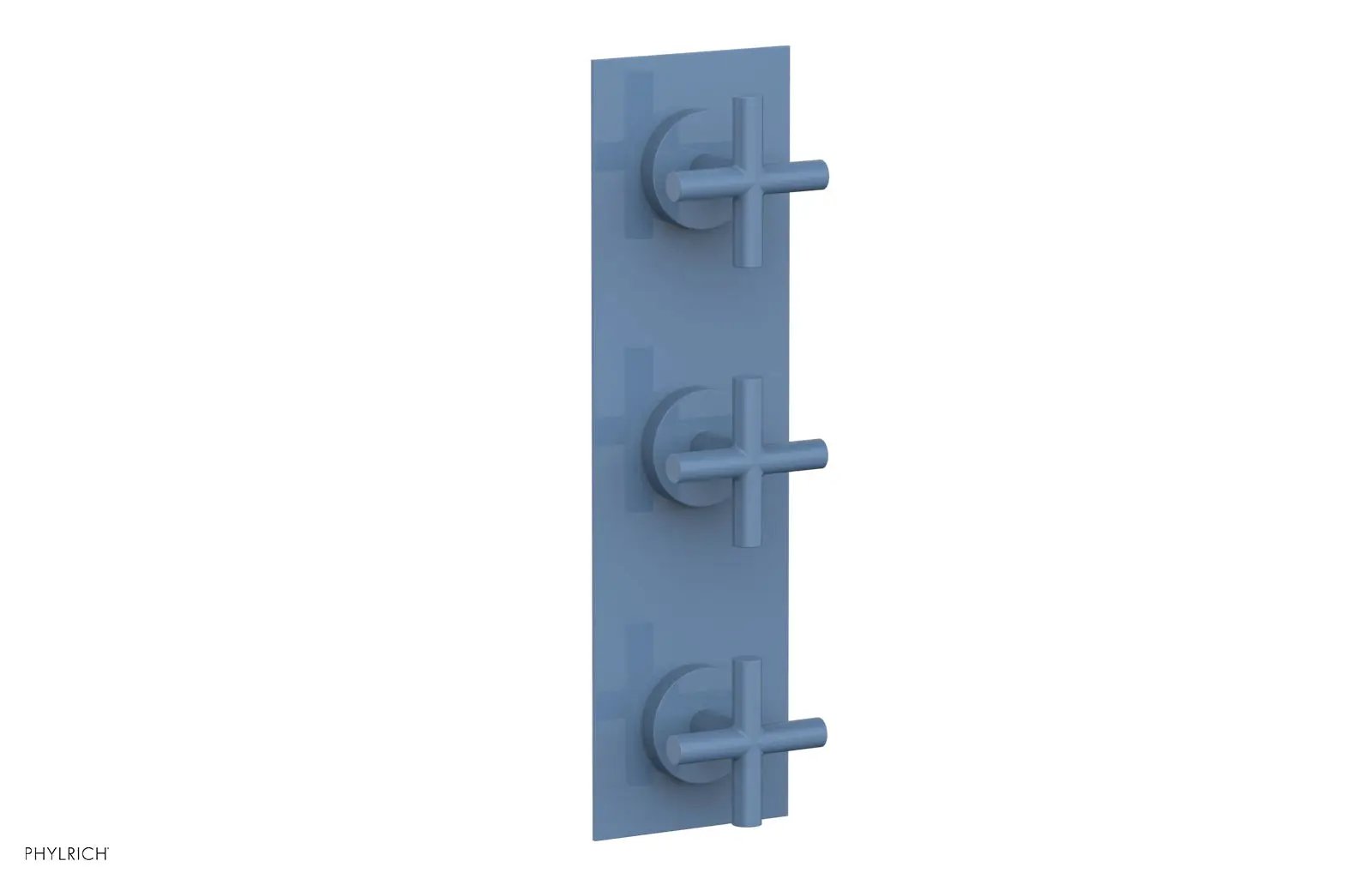 Phylrich TRANSITION 1/2" Thermostatic Valve with Two Volume Control, Cross Handles by Phylrich