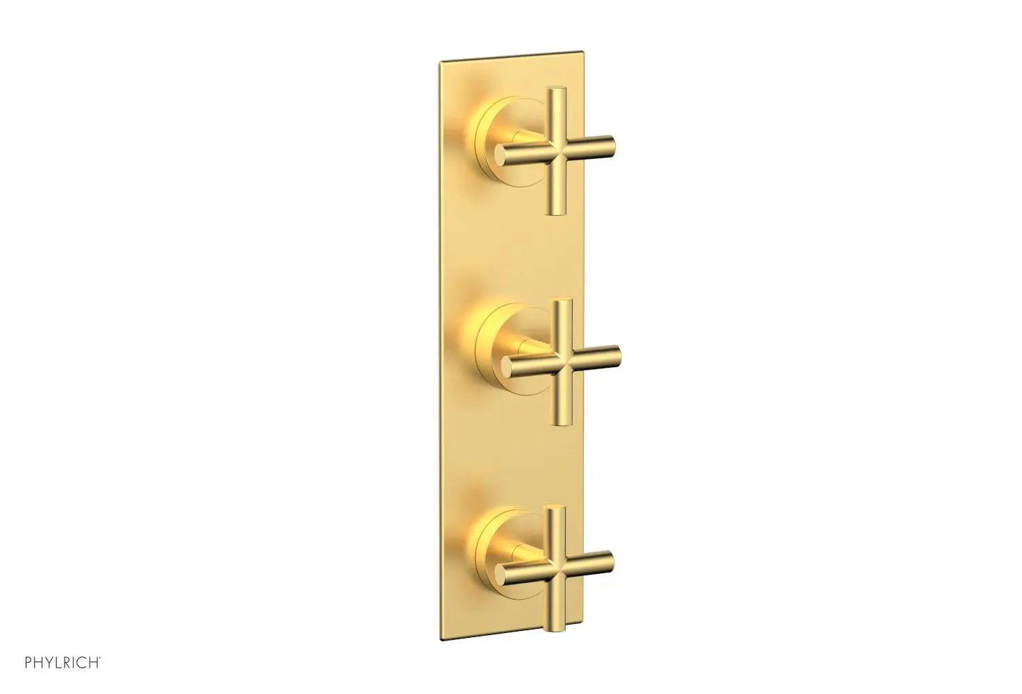 Phylrich TRANSITION 3/4" Thermostatic Valve with Two Volume Control, Cross Handles by Phylrich