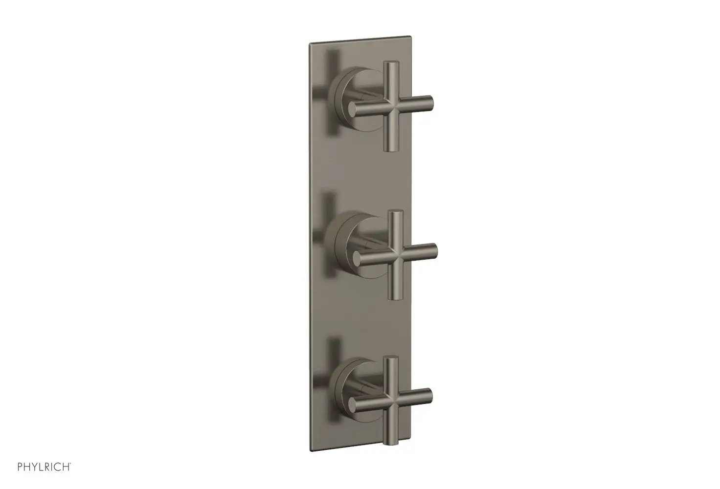 Phylrich TRANSITION 3/4" Thermostatic Valve with Two Volume Control, Cross Handles by Phylrich