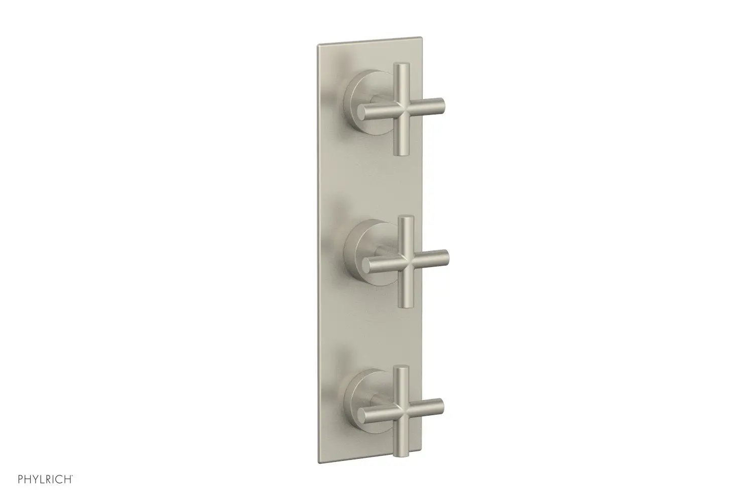 Phylrich TRANSITION 1/2" Thermostatic Valve with Two Volume Control, Cross Handles by Phylrich