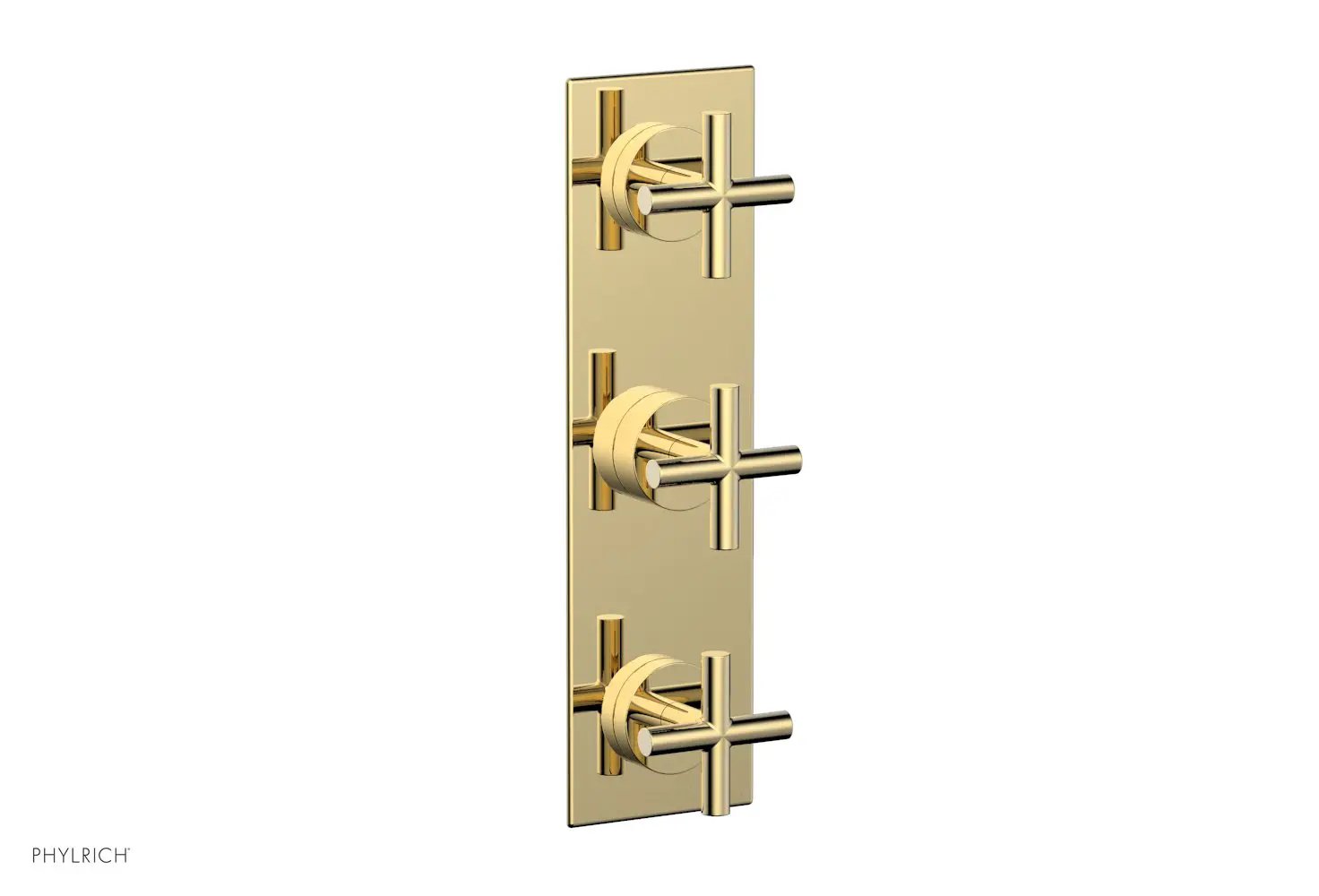 Phylrich TRANSITION 3/4" Thermostatic Valve with Two Volume Control, Cross Handles by Phylrich