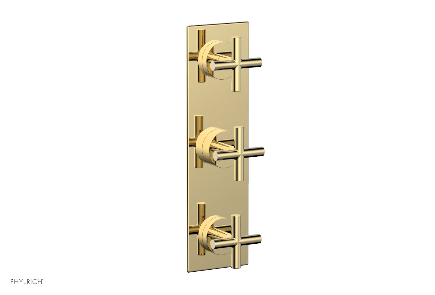 Phylrich TRANSITION 1/2" Thermostatic Valve with Two Volume Control, Cross Handles by Phylrich
