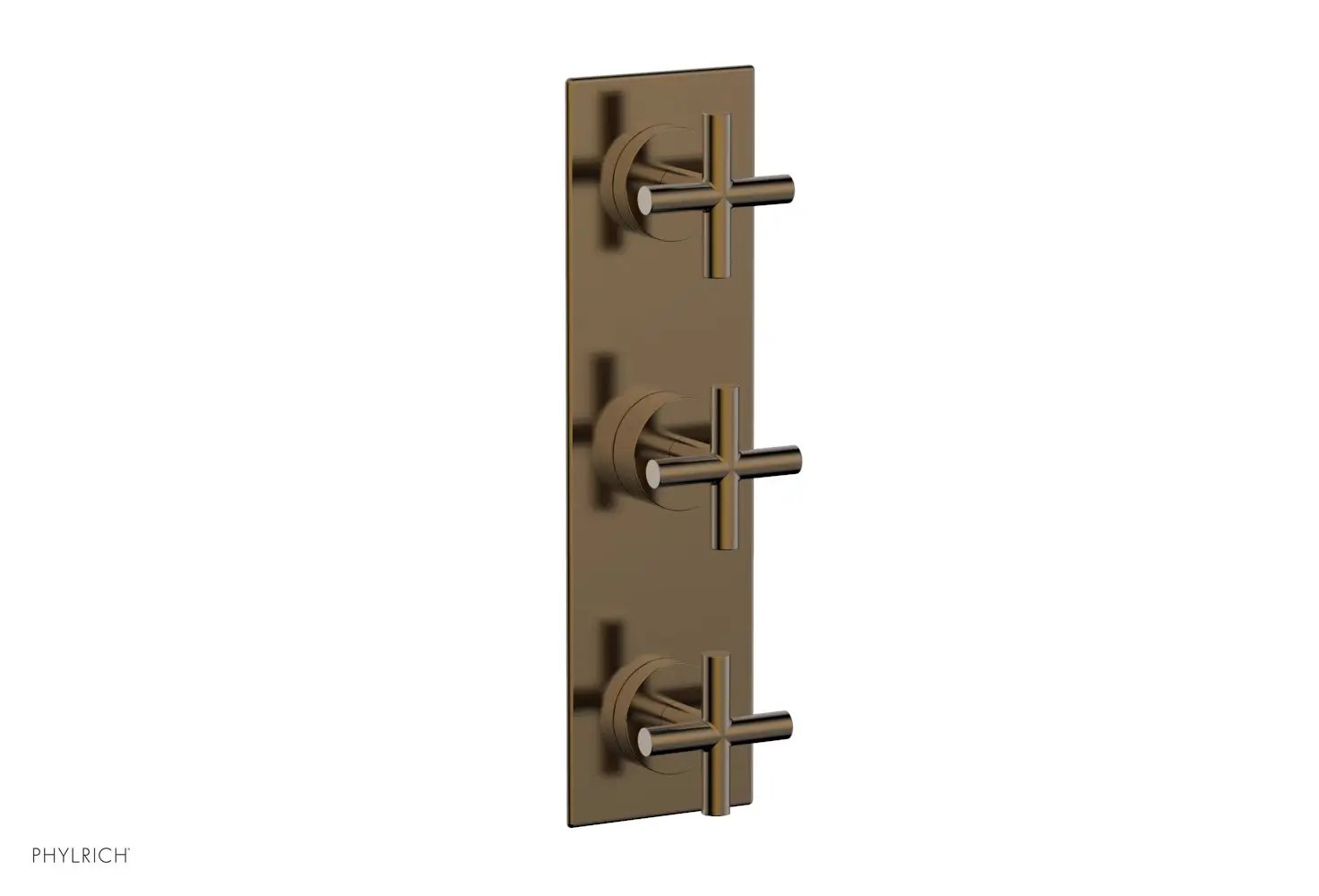 Phylrich TRANSITION 3/4" Thermostatic Valve with Two Volume Control, Cross Handles by Phylrich
