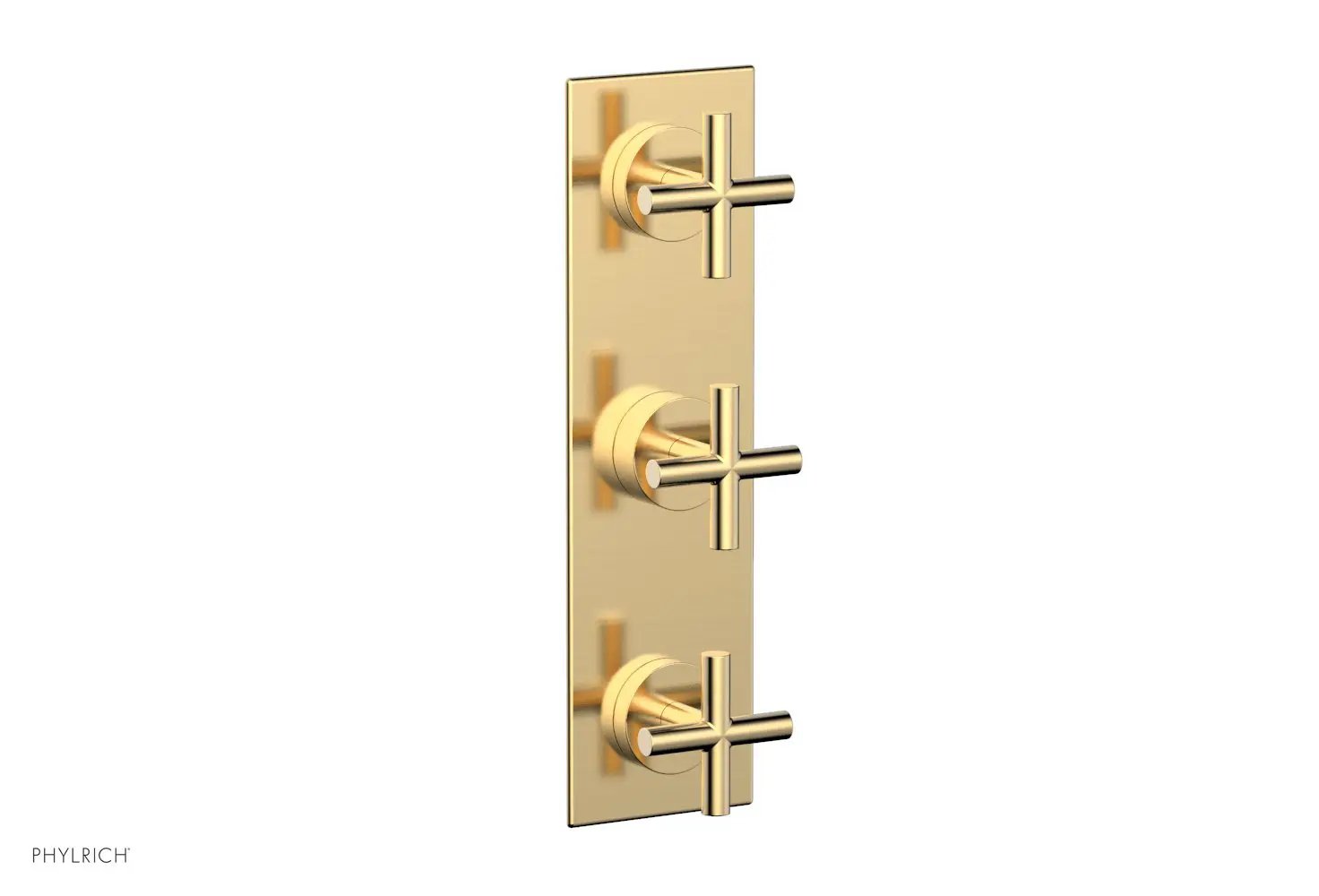 Phylrich TRANSITION 3/4" Thermostatic Valve with Two Volume Control, Cross Handles by Phylrich
