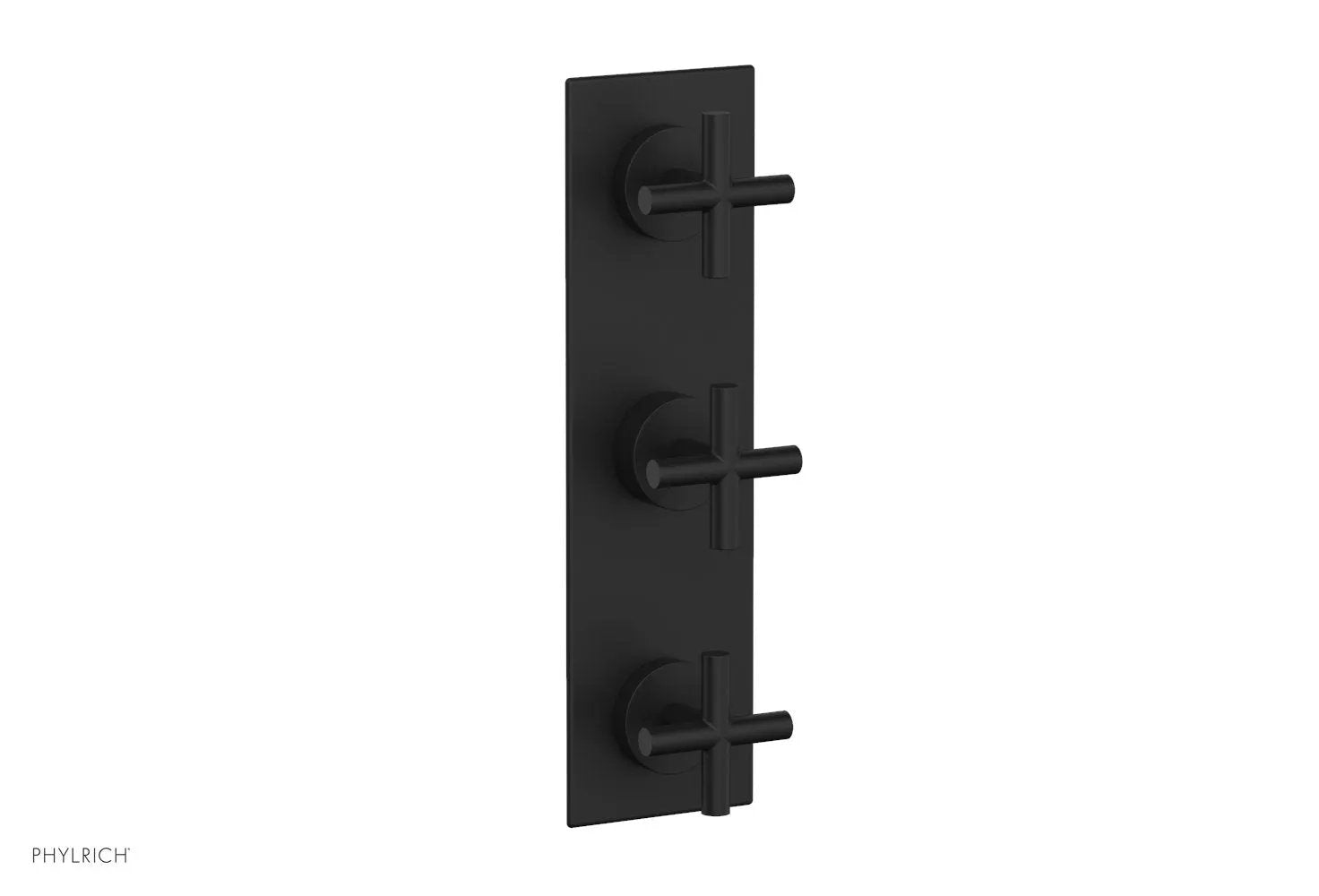 Phylrich TRANSITION 3/4" Thermostatic Valve with Two Volume Control, Cross Handles by Phylrich