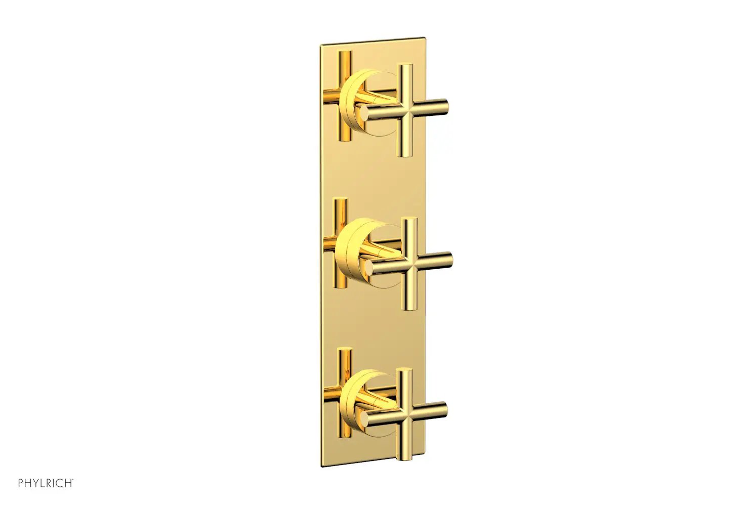 Phylrich TRANSITION 3/4" Thermostatic Valve with Two Volume Control, Cross Handles by Phylrich