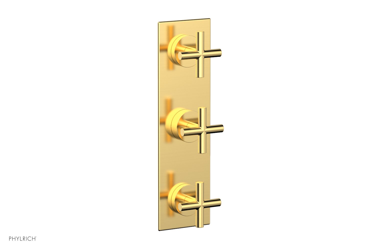 Phylrich TRANSITION 1/2" Thermostatic Valve with Two Volume Control, Cross Handles by Phylrich