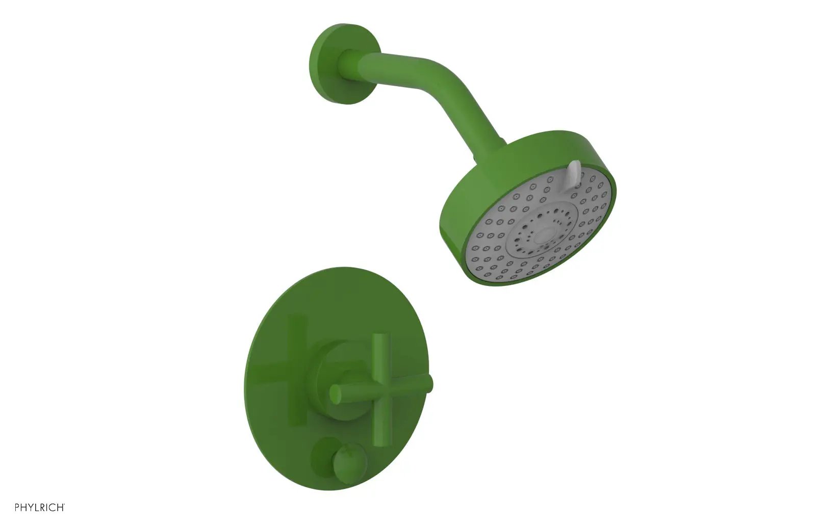 Phylrich TRANSITION Pressure Balance Shower and Diverter Set (Less Spout), Cross Handle by Phylrich
