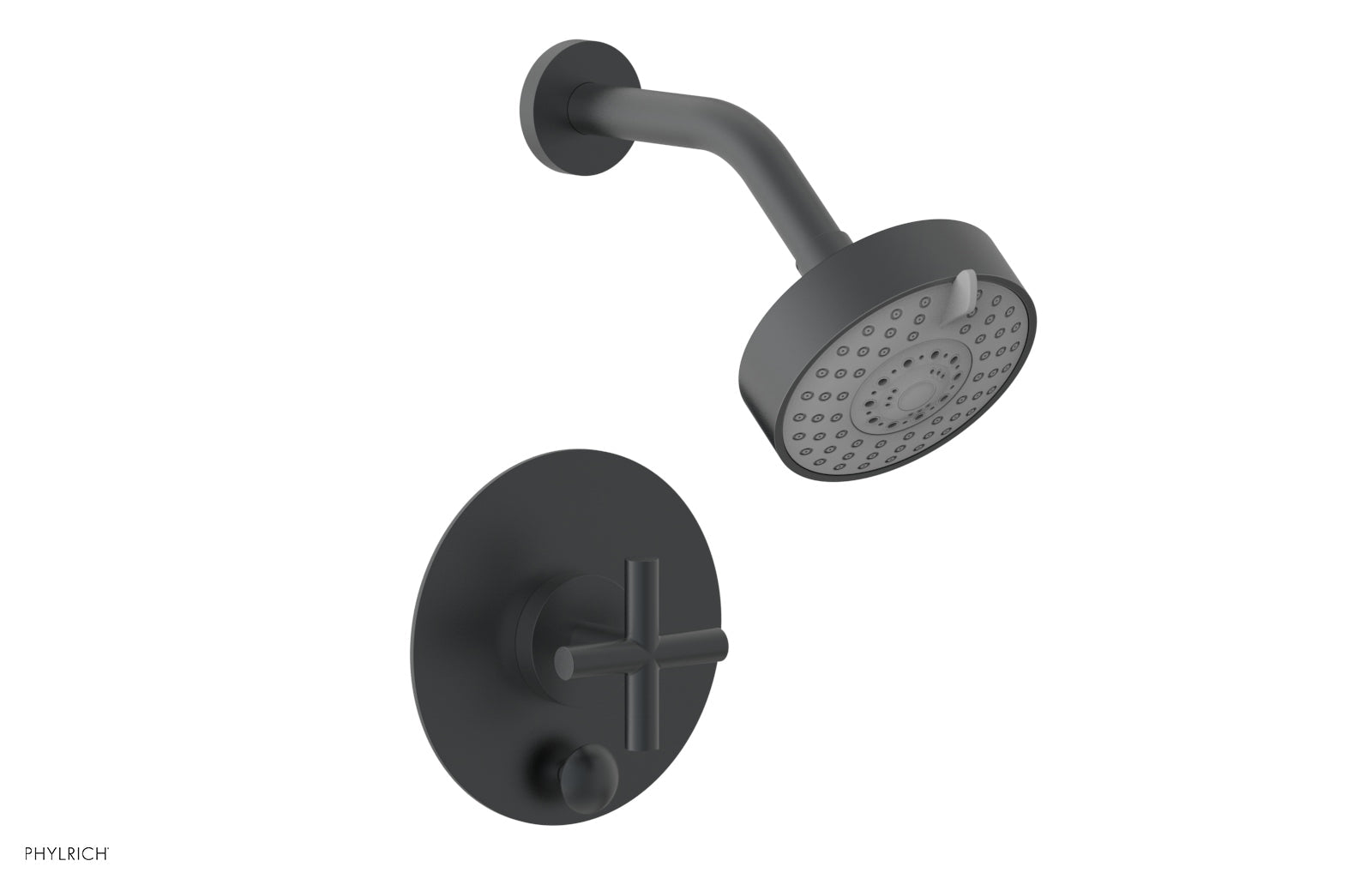 Phylrich TRANSITION Pressure Balance Shower and Diverter Set (Less Spout), Cross Handle by Phylrich