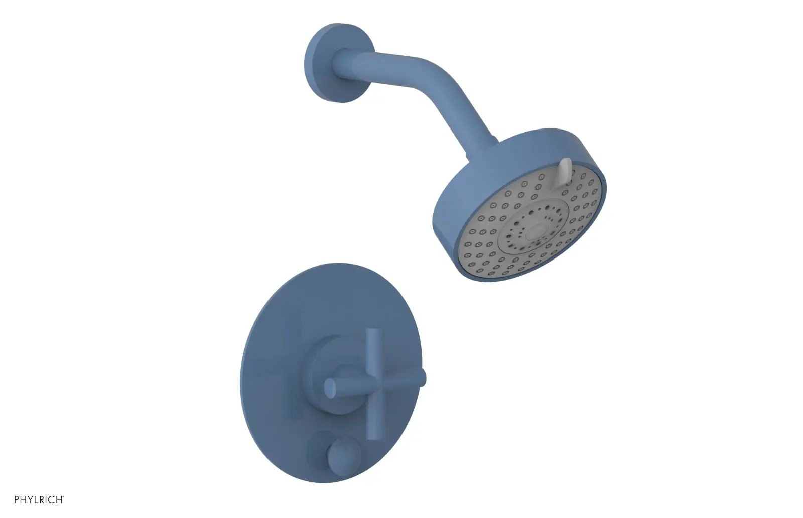 Phylrich TRANSITION Pressure Balance Shower and Diverter Set (Less Spout), Cross Handle by Phylrich