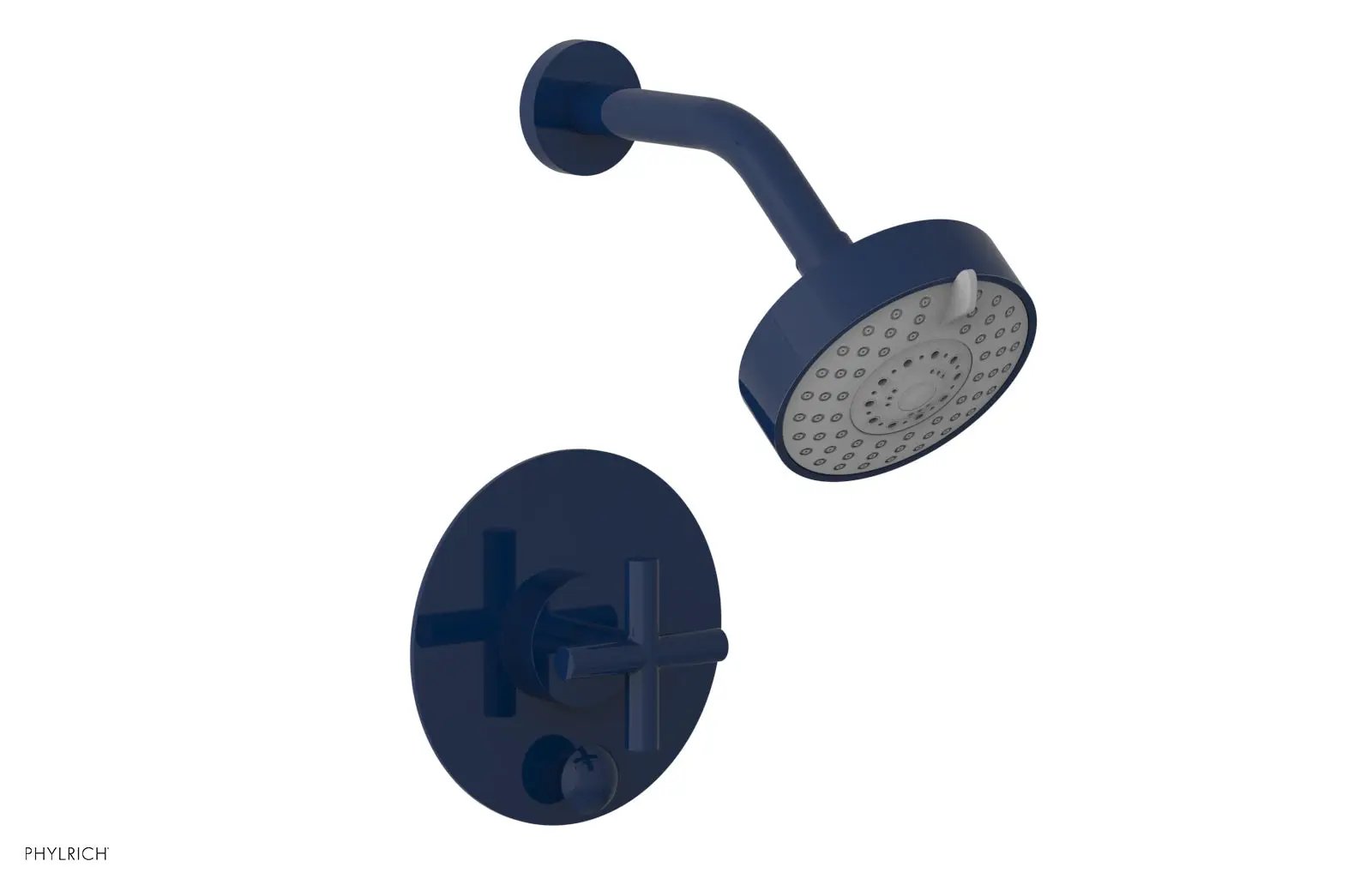 Phylrich TRANSITION Pressure Balance Shower and Diverter Set (Less Spout), Cross Handle by Phylrich