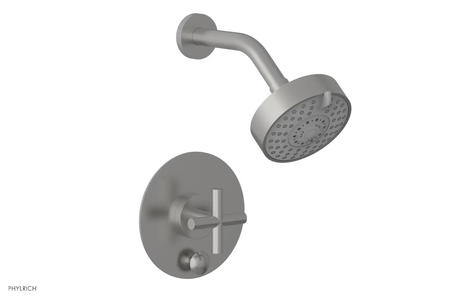 Phylrich TRANSITION Pressure Balance Shower and Diverter Set (Less Spout), Cross Handle by Phylrich