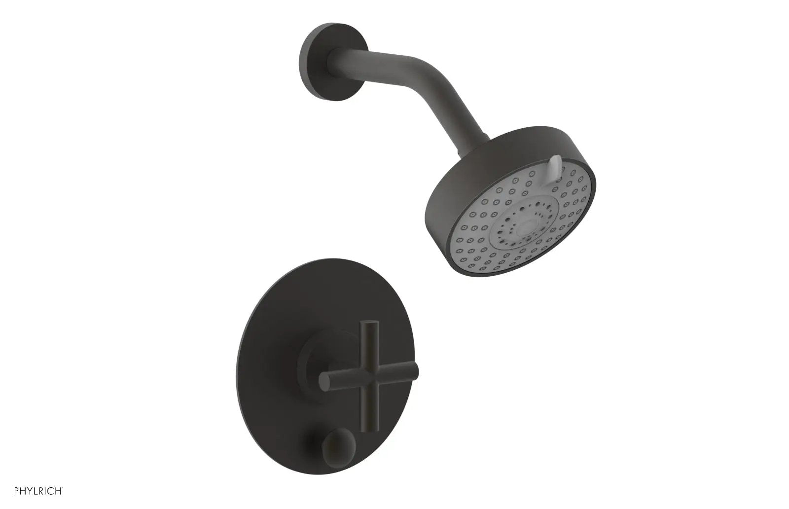 Phylrich TRANSITION Pressure Balance Shower and Diverter Set (Less Spout), Cross Handle by Phylrich