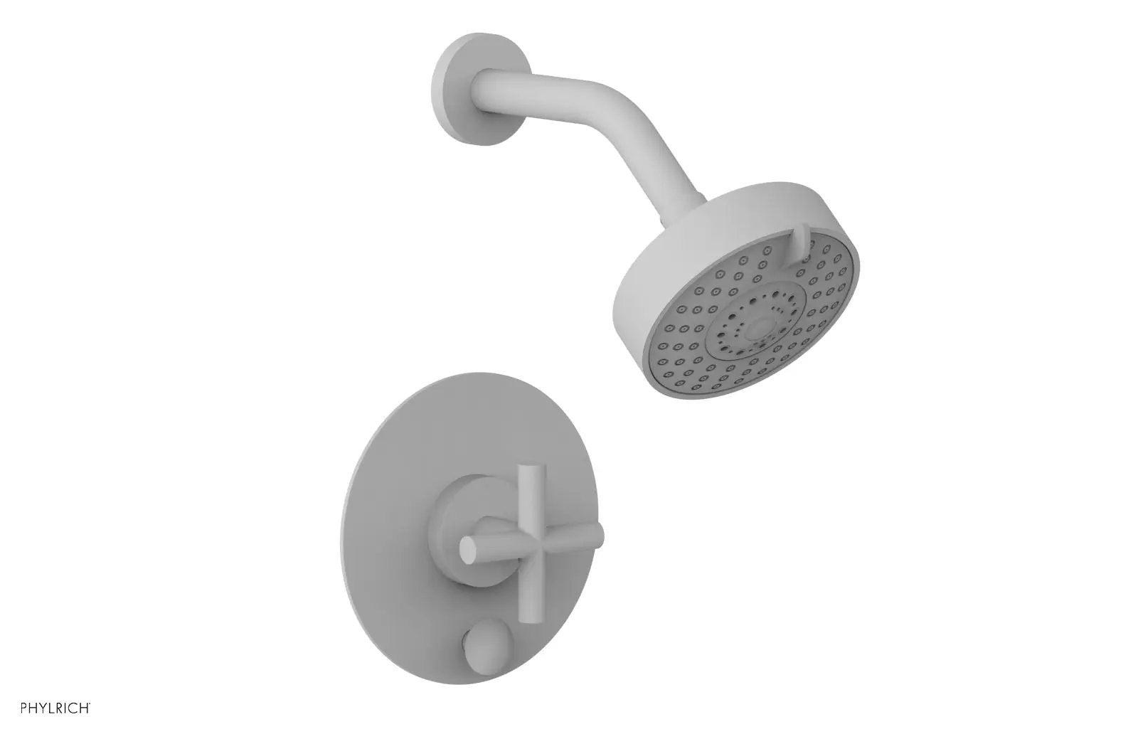 Phylrich TRANSITION Pressure Balance Shower and Diverter Set (Less Spout), Cross Handle by Phylrich