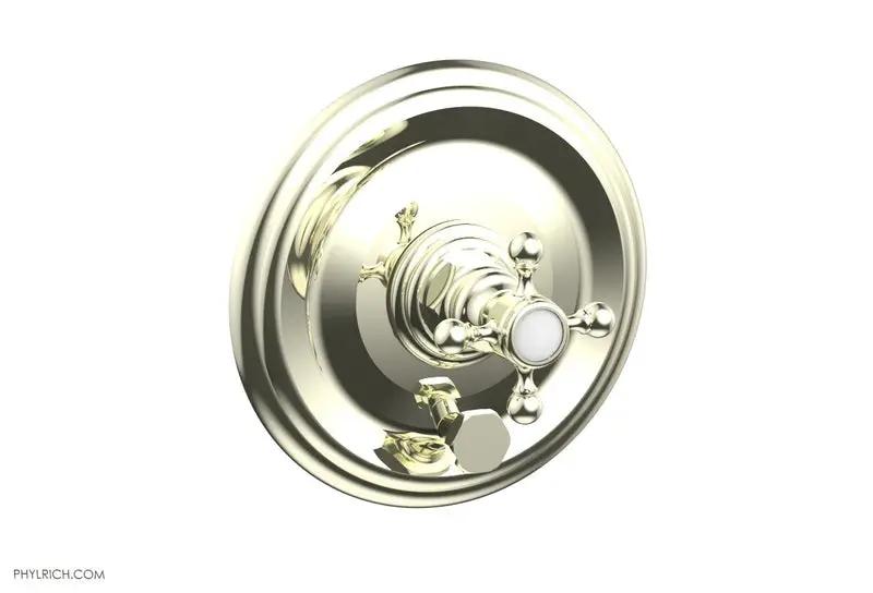 Phylrich HEX TRADITIONAL Pressure Balance Shower Plate with Diverter and Handle Trim Set by Phylrich