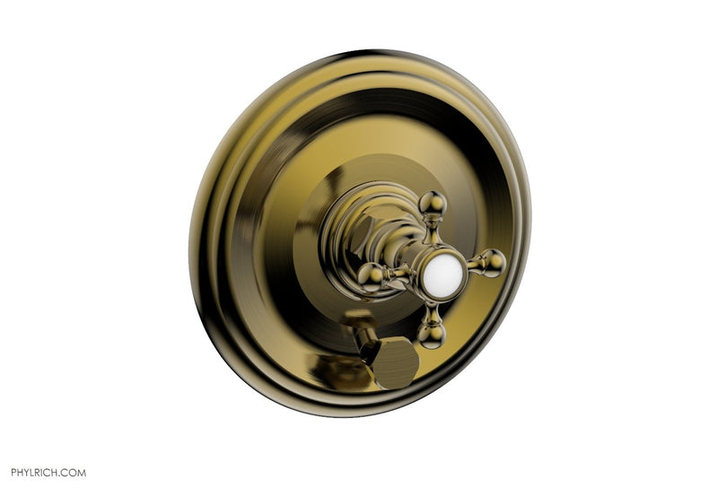 Phylrich HEX TRADITIONAL Pressure Balance Shower Plate with Diverter and Handle Trim Set