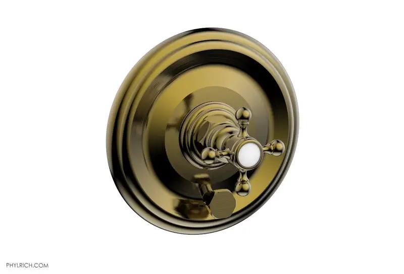 Phylrich HEX TRADITIONAL Pressure Balance Shower Plate with Diverter and Handle Trim Set by Phylrich