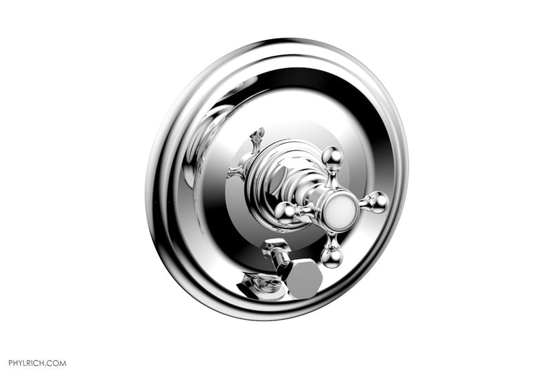 polished chrome shower plate