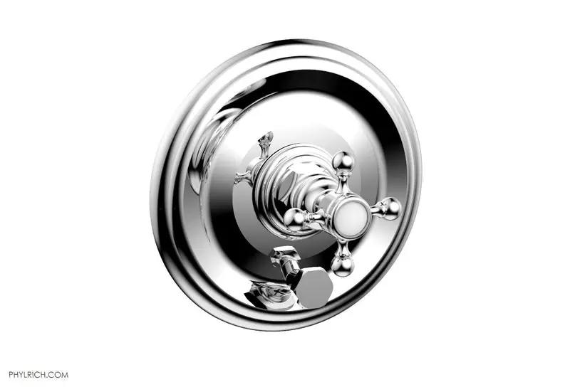 polished chrome shower plate