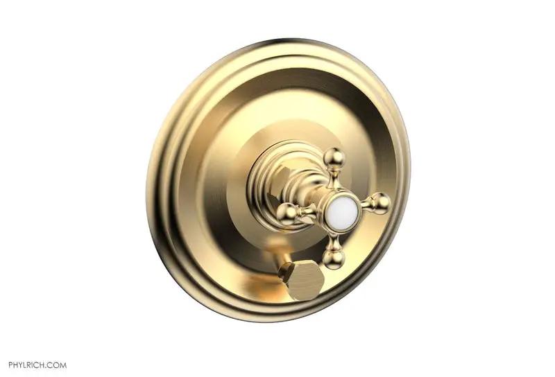 Phylrich HEX TRADITIONAL Pressure Balance Shower Plate with Diverter and Handle Trim Set by Phylrich