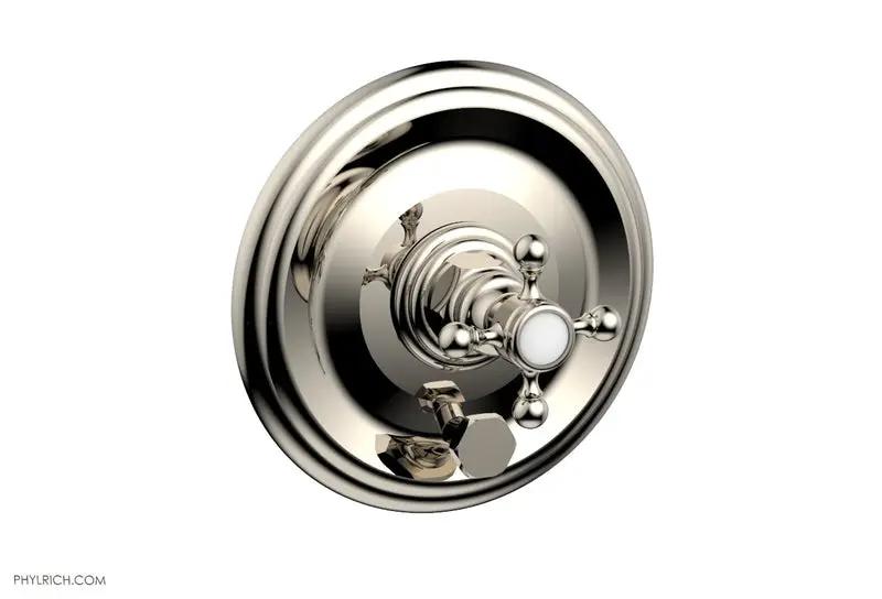 Phylrich HEX TRADITIONAL Pressure Balance Shower Plate with Diverter and Handle Trim Set by Phylrich